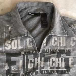 Dkny jeans grey polo shirt